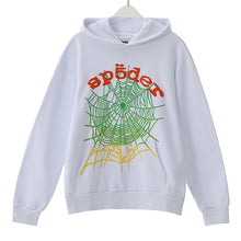 Sp5der Hoodie Cobweb Puff Print Pure Cotton