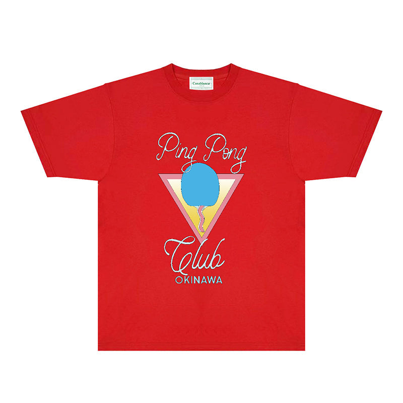 Casablanca T Shirts Street High-quality pure cotton