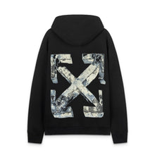 OW three-dimensional square arrow pattern pullover hooded sweater