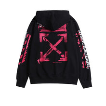 OW Classic 99 Pink Digital Arrow Hooded Sweater