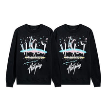 Amiri Crew-neck sweatshirt Hand-painted ink-splash style fireworks