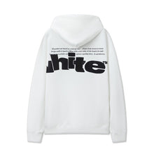 OW three-dimensional letter print pattern pullover hooded sweater
