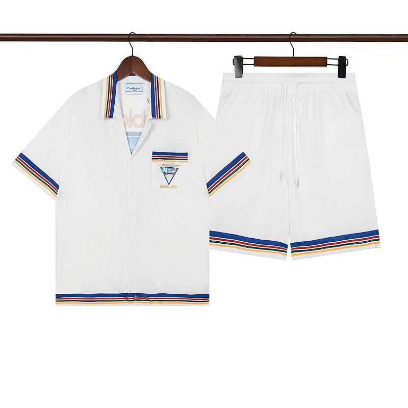 Casablanca Beach Shirt & Shorts Set Casual Summer Vacation/Travel Wear (Sold Separately)