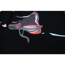 OW Ocean Jellyfish Arrow Pattern Hooded Sweater