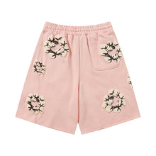 Denim Tears Shorts Yellow floral cotton