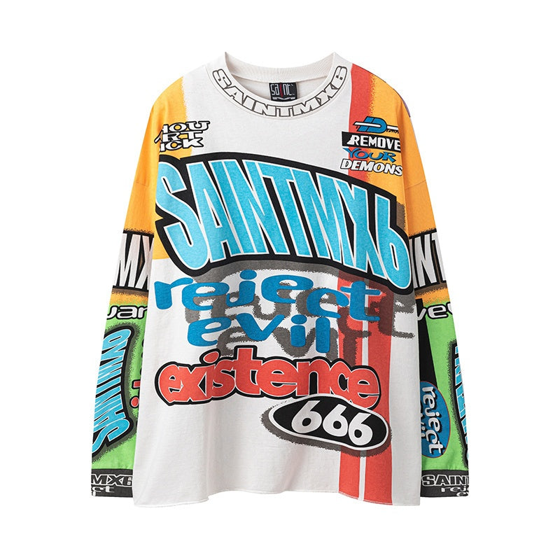 Saint Michael long sleeve shirts Premium-quality pure cotton streetwear for autumn
