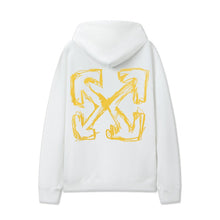 OW Whirlwind Letter Arrow Pattern Pullover Hooded Sweater