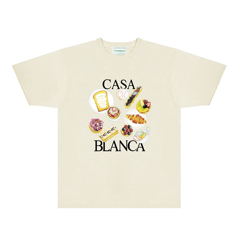 Casablanca T Shirts Street High-quality pure cotton