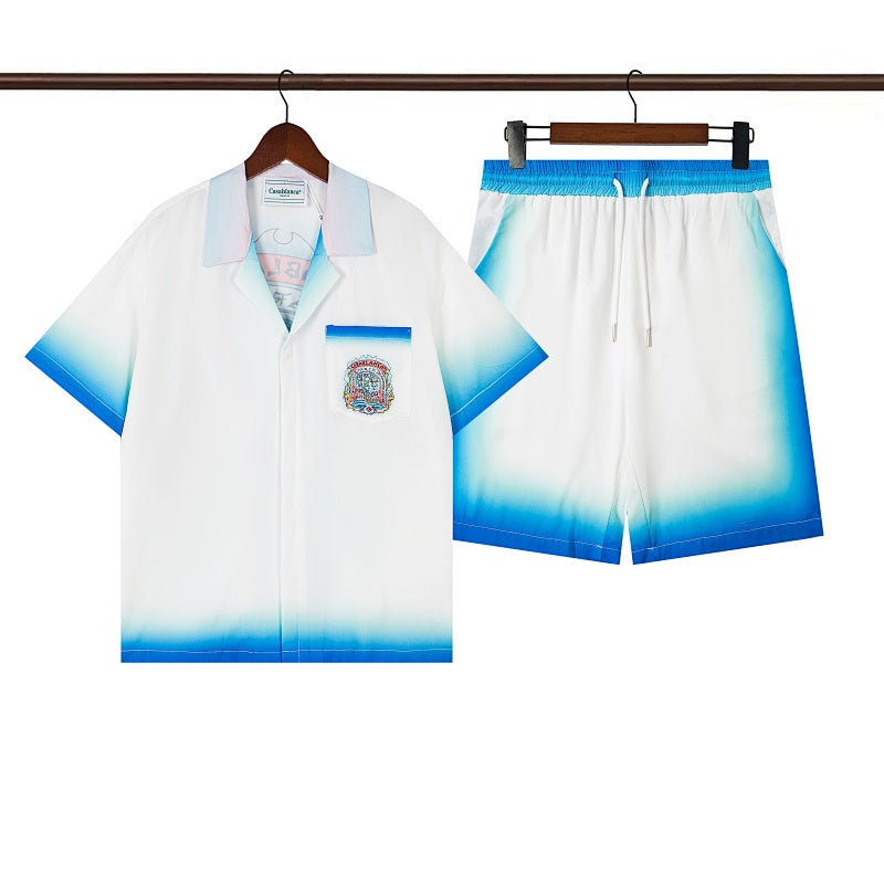 Casablanca Beach Shirt & Shorts Set Casual Summer Vacation/Travel Wear (Sold Separately)