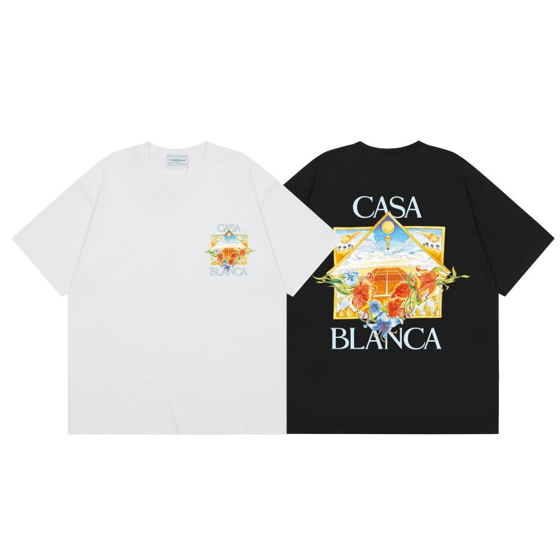 Casablanca T SHIRTS High-quality pure cotton streetwear