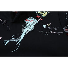 OW Ocean Jellyfish Arrow Pattern Hooded Sweater