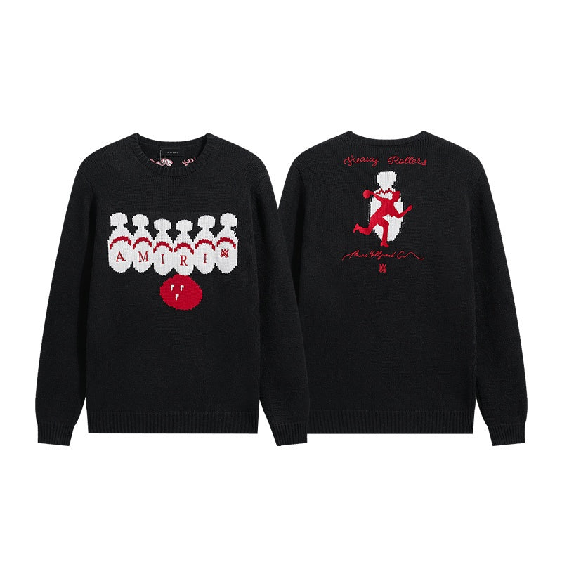 Amiri sweater Crew neck bowling