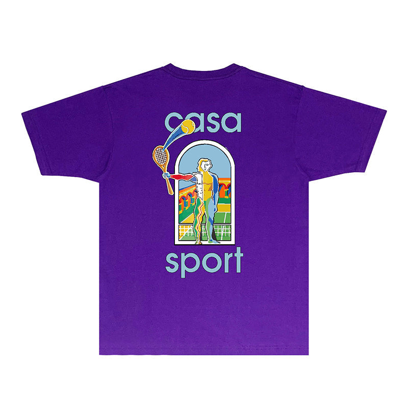 Casablanca T Shirts Street High-quality pure cotton