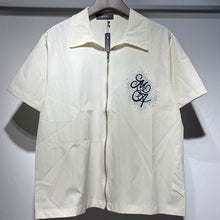 Amiri Shirt Stylish Resort Wear Rhinestone zipper