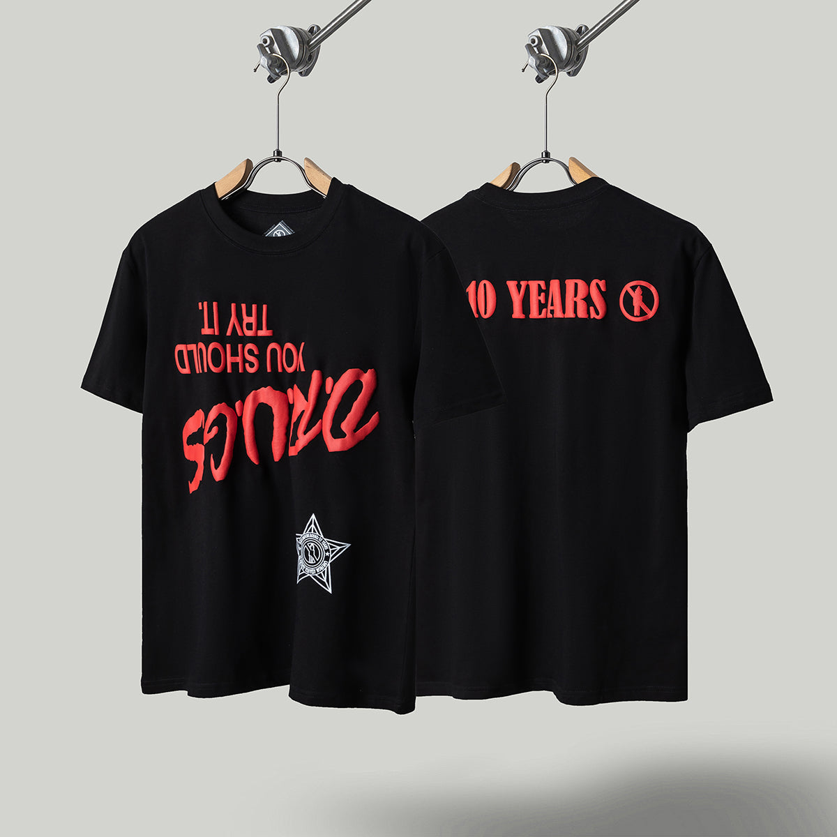 Travis Scott T Shirts FW24 DAYS BEFORE RODEO surrounding retro five-pointed star T-shirt short sleeves
