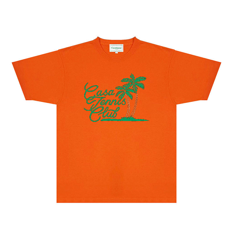 Casablanca T Shirts Street High-quality pure cotton