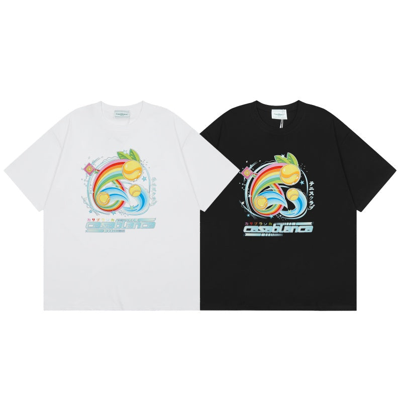 Casablanca T SHIRTS High-quality pure cotton streetwear