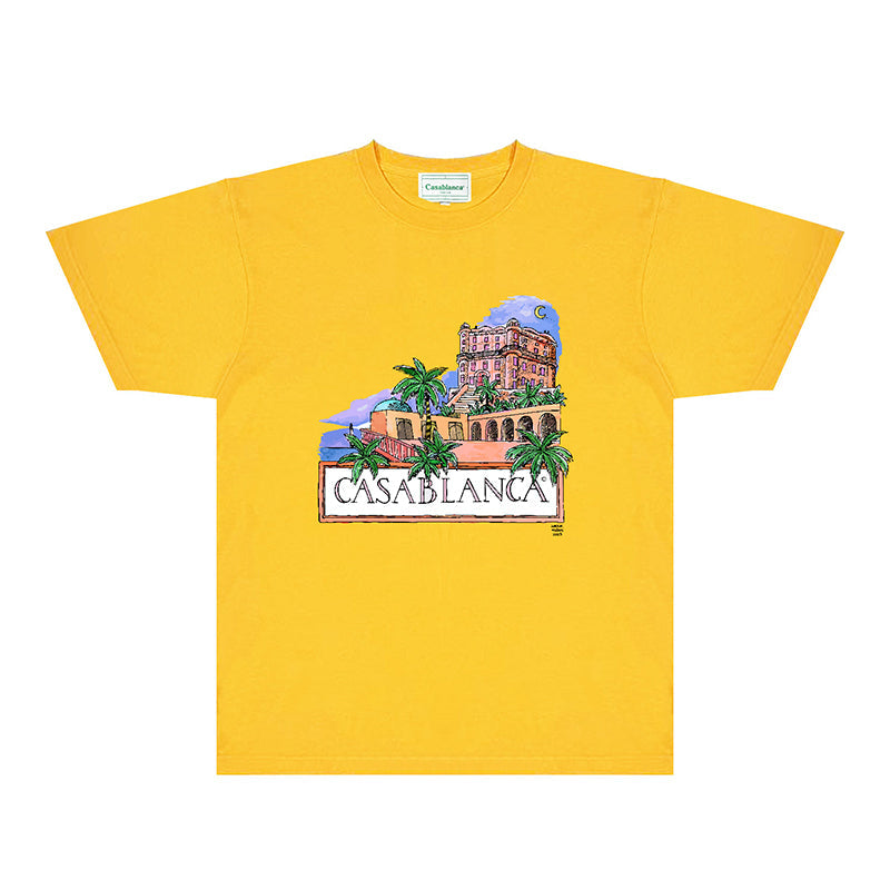 Casablanca T Shirts Street High-quality pure cotton