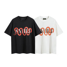Amiri T Shirts Washed Series Red snake