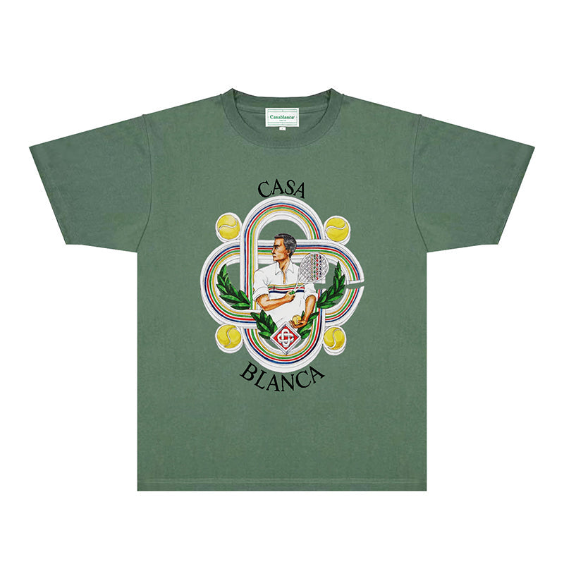 Casablanca T Shirts Street High-quality pure cotton