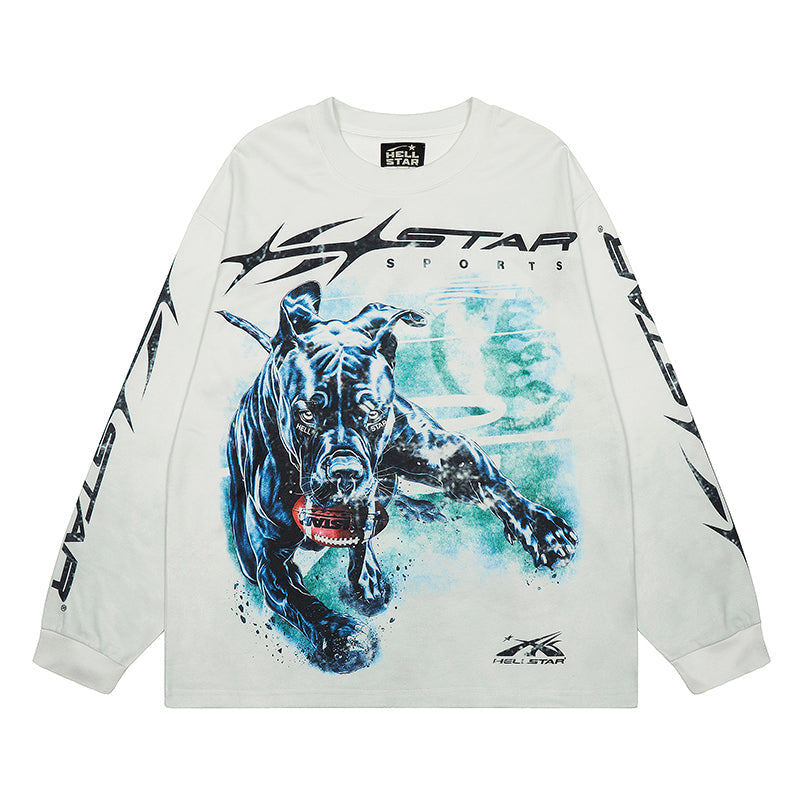 HS Long Sleeve Shirts Hip-hop loose oversize
